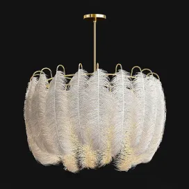 Feather pendant lamp